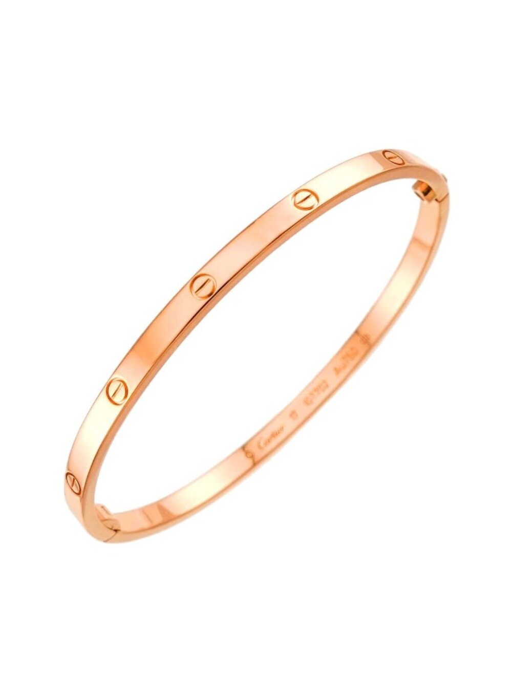 Cartier Love Bracelet Small SM 17 18k PG Pink Gold 750 Bangle Bracele Certificat